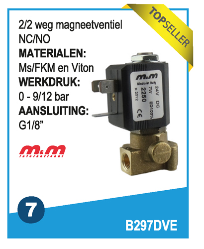 2/2 magneetventiel B297DVE