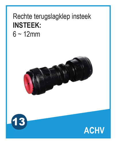Rechte terugslagklep ACHV food
