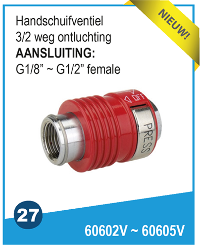 Handschuifventiel 60602V